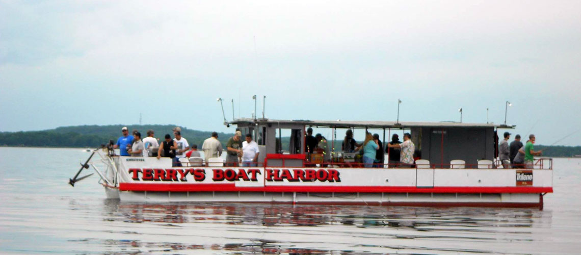 LaunchBoatFishingChartersLakeMilleLacs Terrys Boat Harbor